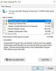 disk cleanup to speed up computer windows 7