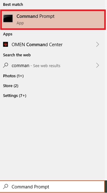 Opening command prompt in Windows 10