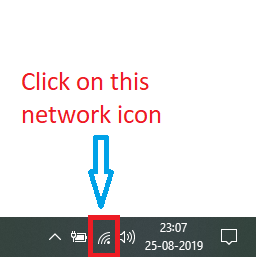 open network icon from desktop