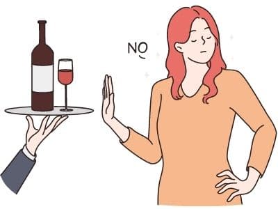Women Avoiding Habits by Saying No
